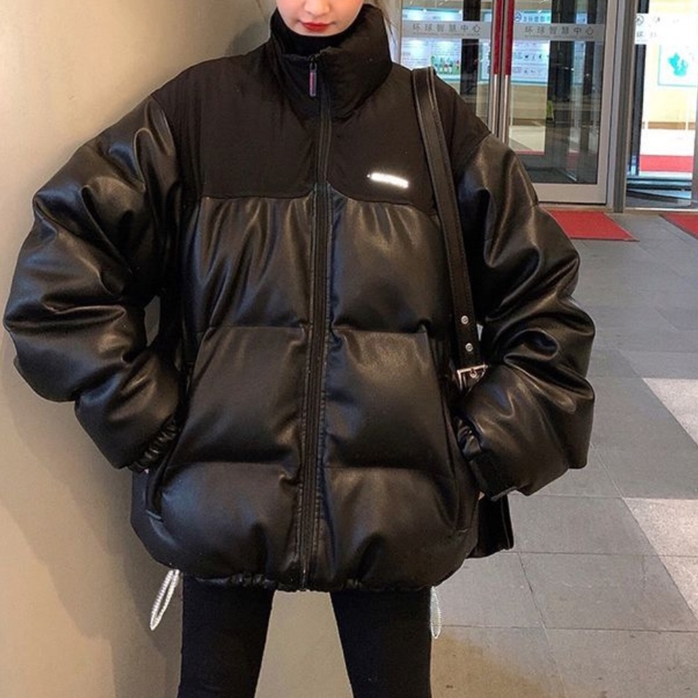 Leather parka OS
